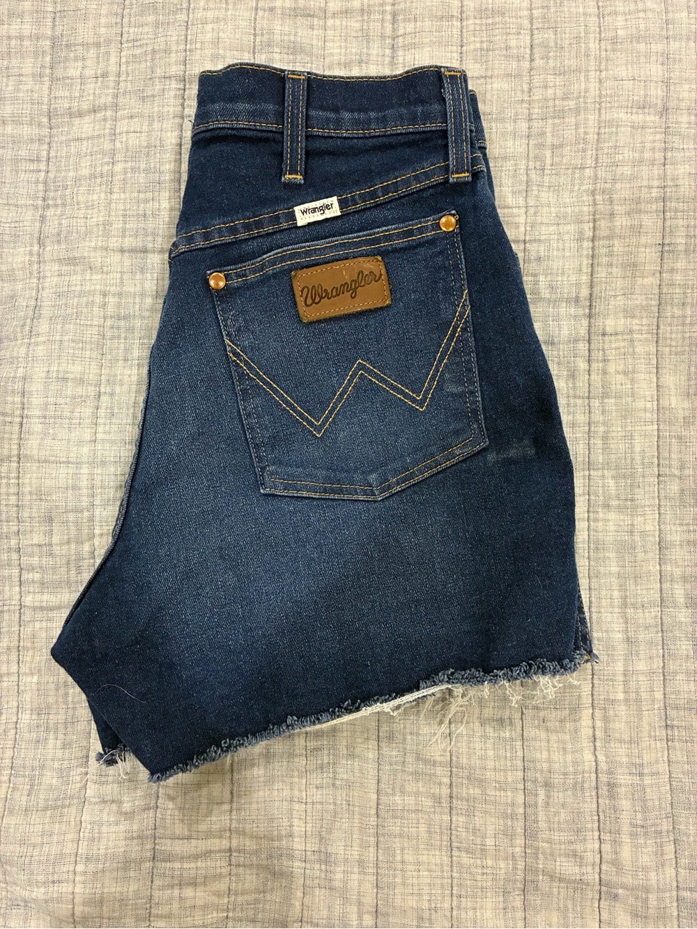 Wrangler Women's Dark Indigo Boyfriend Denim Shorts